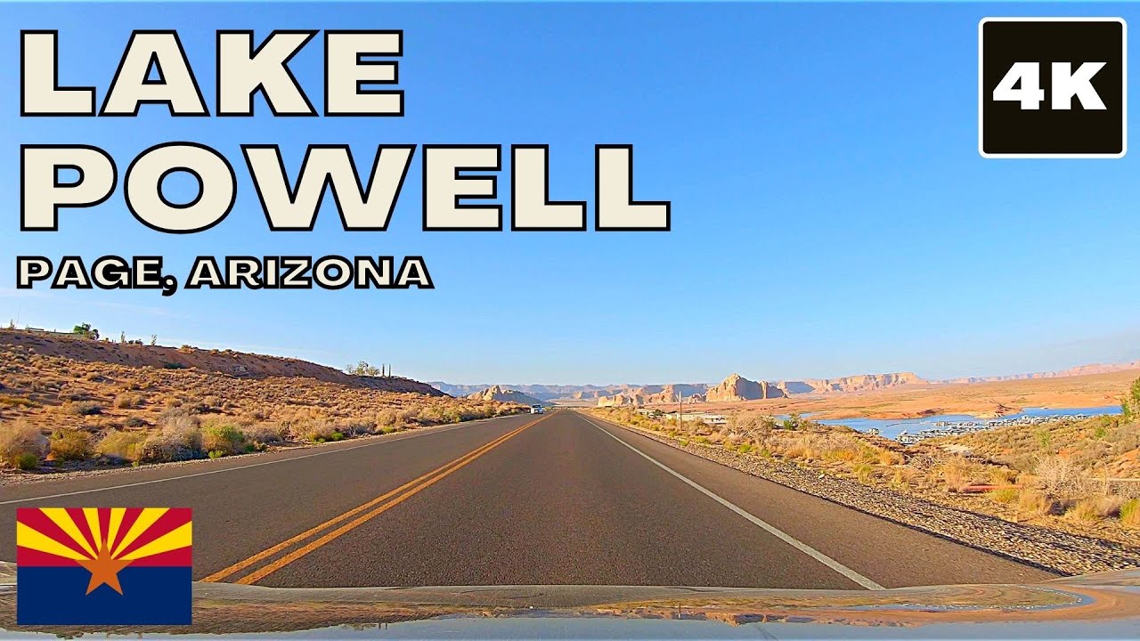 Lake Powell 4K drive (Glen Canyon National Recreation Area) - Page, Arizona