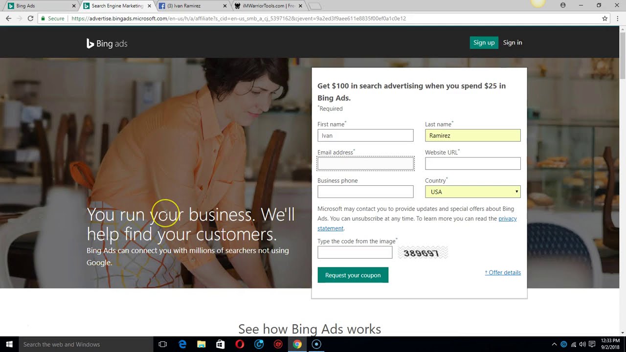 Bing Ads Case Study# 1 | Get For FREE The $100 Credit Daily