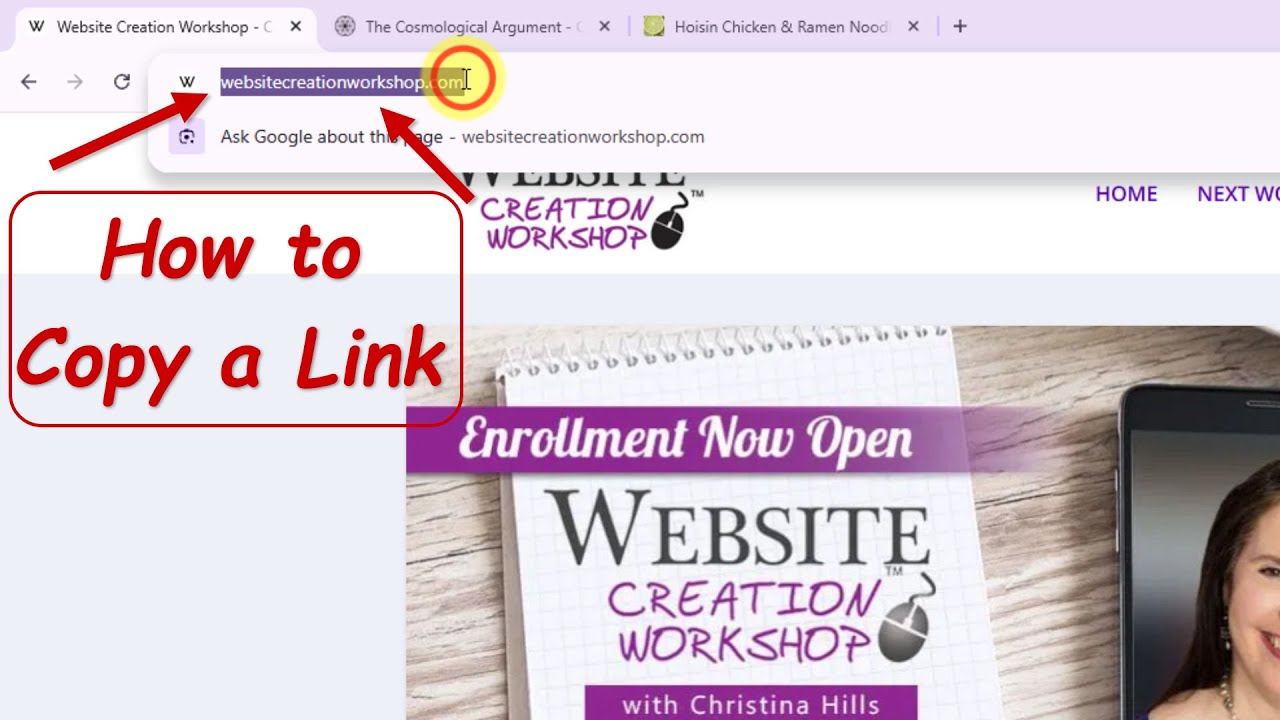 How to Copy a Website Link (URL) to Share With Someone