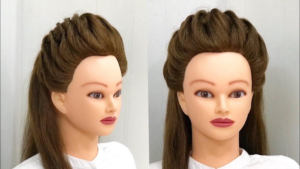 Beautiful Puff Hairstyle with Twist Layers : Easy Hairstyles