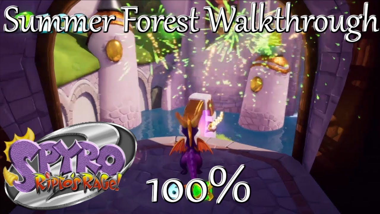 Spyro Reignited Trilogy: Summer Forest Walkthrough - Gems & Orbs