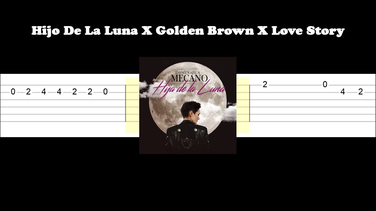 Hijo De La Luna X Golden Brown X Love Story (Easy SLOW Guitar Tabs Tutorial)