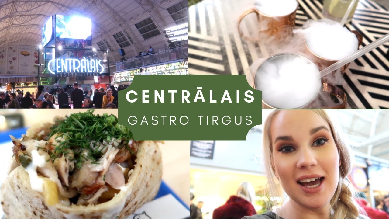 Centrālais Gastro Tirgus - Riga Central Gastro Market | Food Review & Travel Vlog
