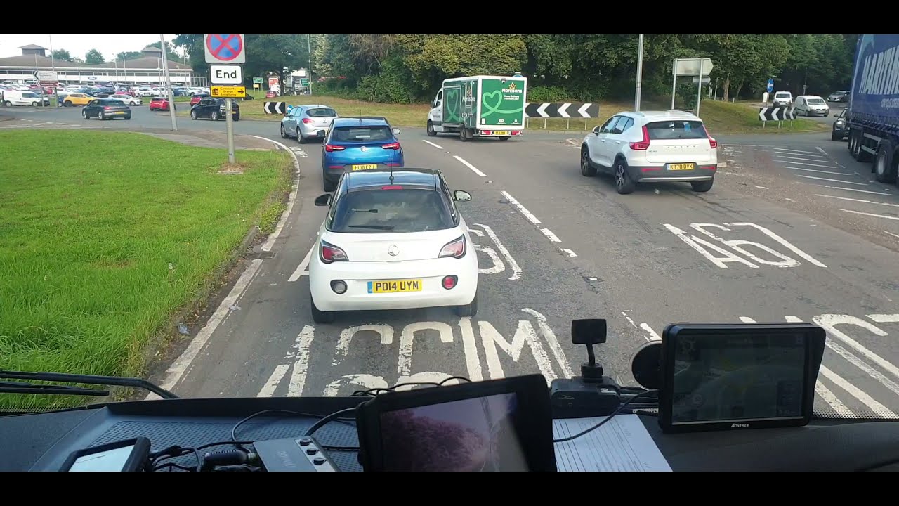 Driving out of Darlington