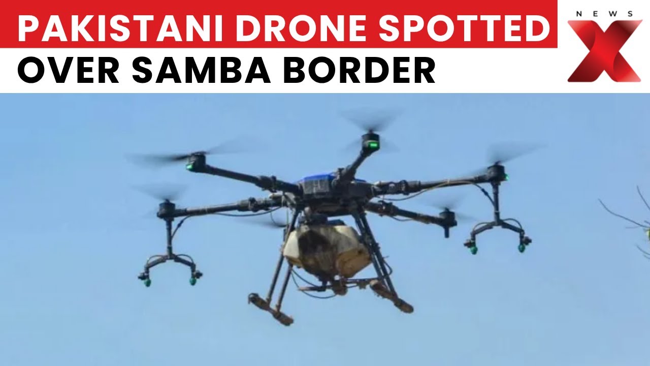 Suspected Pakistani Drone Spotted Over Samba Border, Search Operations Underway | NewsX