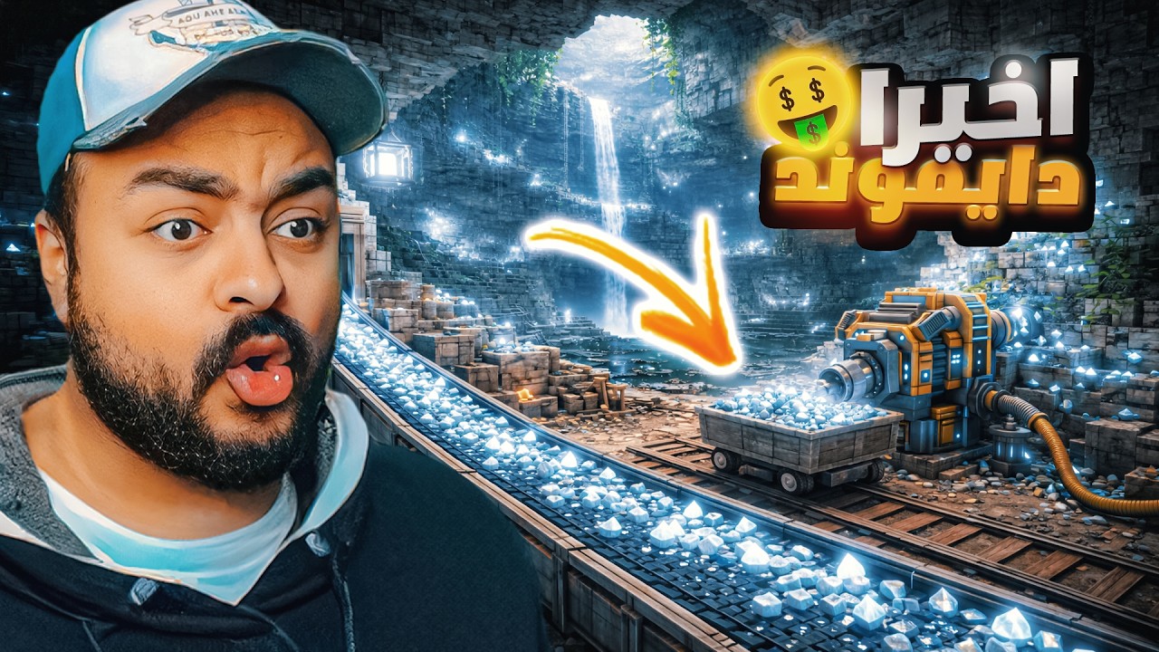 اكتشاف دايموند ضخم تحت الأرض ⛏️💎