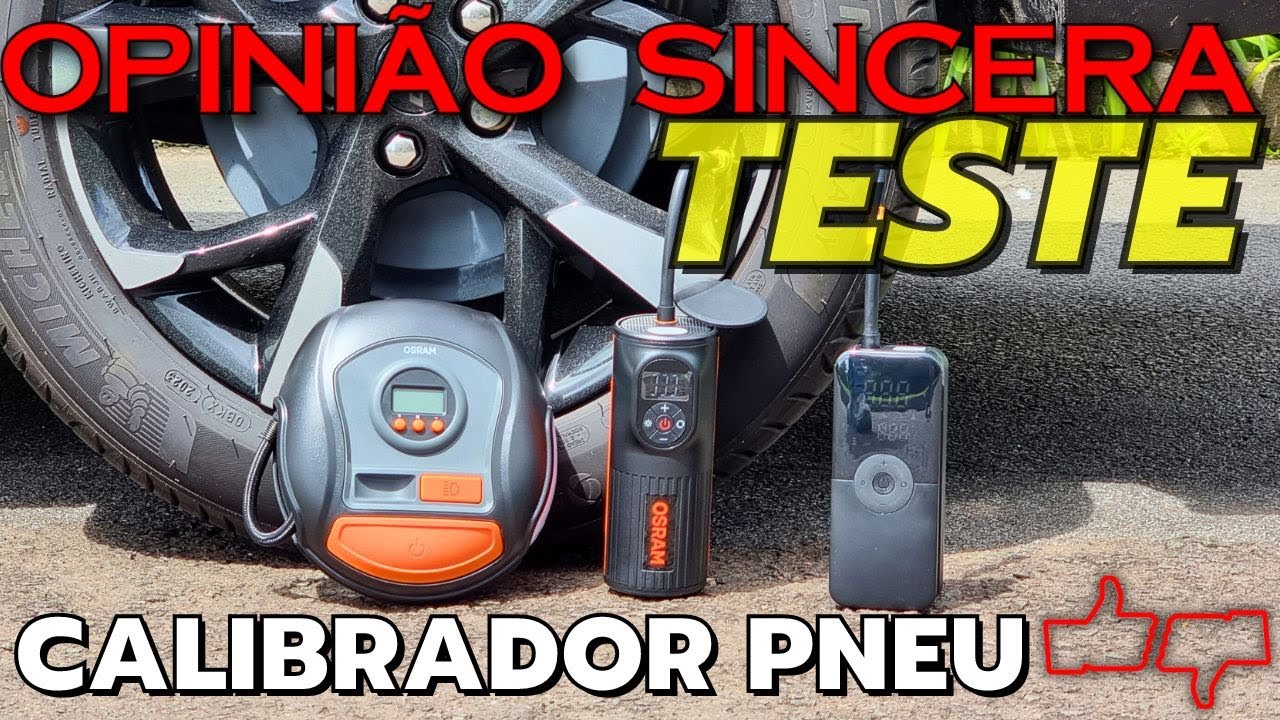 MELHOR Calibrador de Pneu Portátil! 3 modelos BARATOS para ENCHER em casa. Para CARRO, MOTO, bike!
