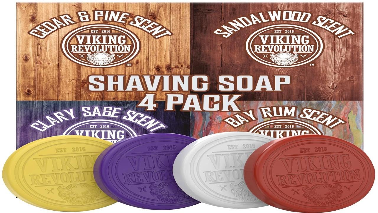 viking revolution shaving soap for men shave soap for use with shaving brush and bowl for smoothes