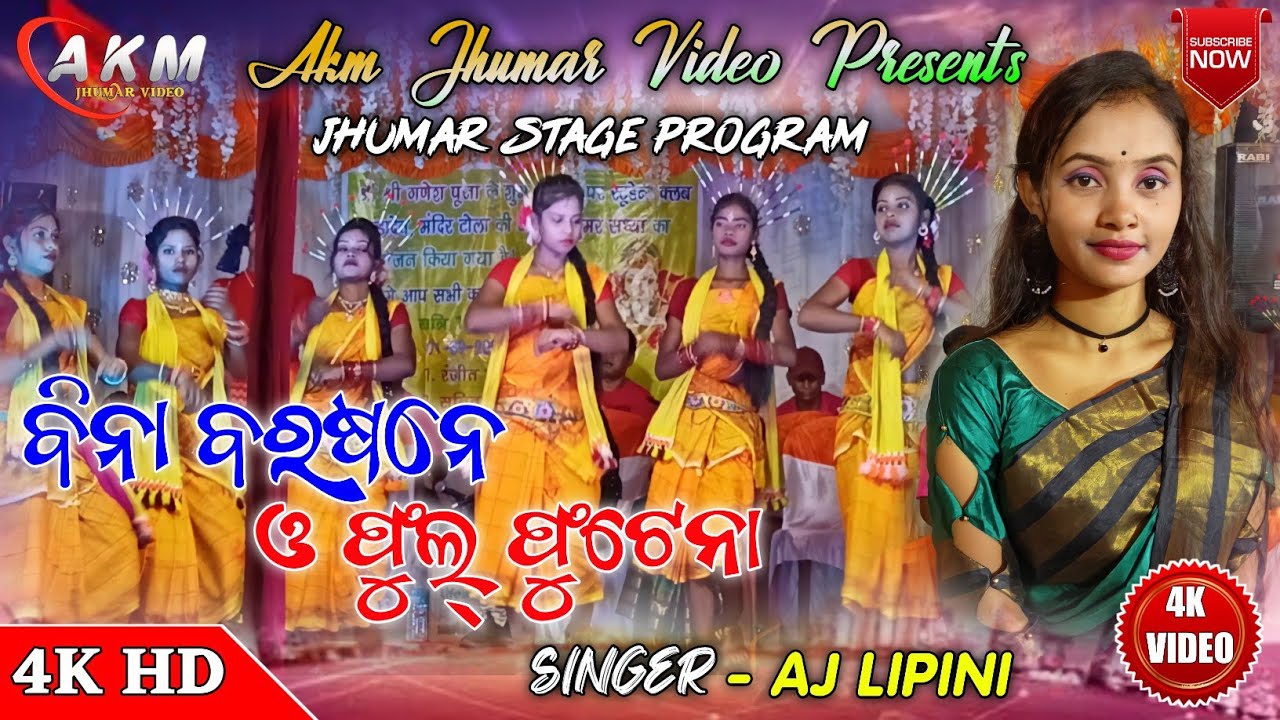 New Jhumar Stage Program Video Bina Barasane Phul Phutena Singer Aj Lipini Ranjit Mahto Jhumar Video
