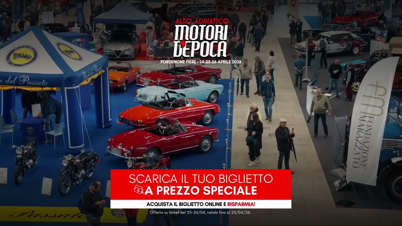 Alto Adriatico Motori d’Epoca a Pordenone | 24, 25 e 26 aprile 2026