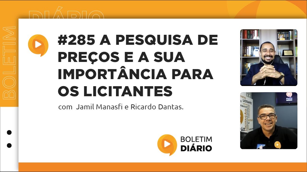 #285 A pesquisa de pre&ccedil;os e a sua import&acirc;ncia para os licitantes