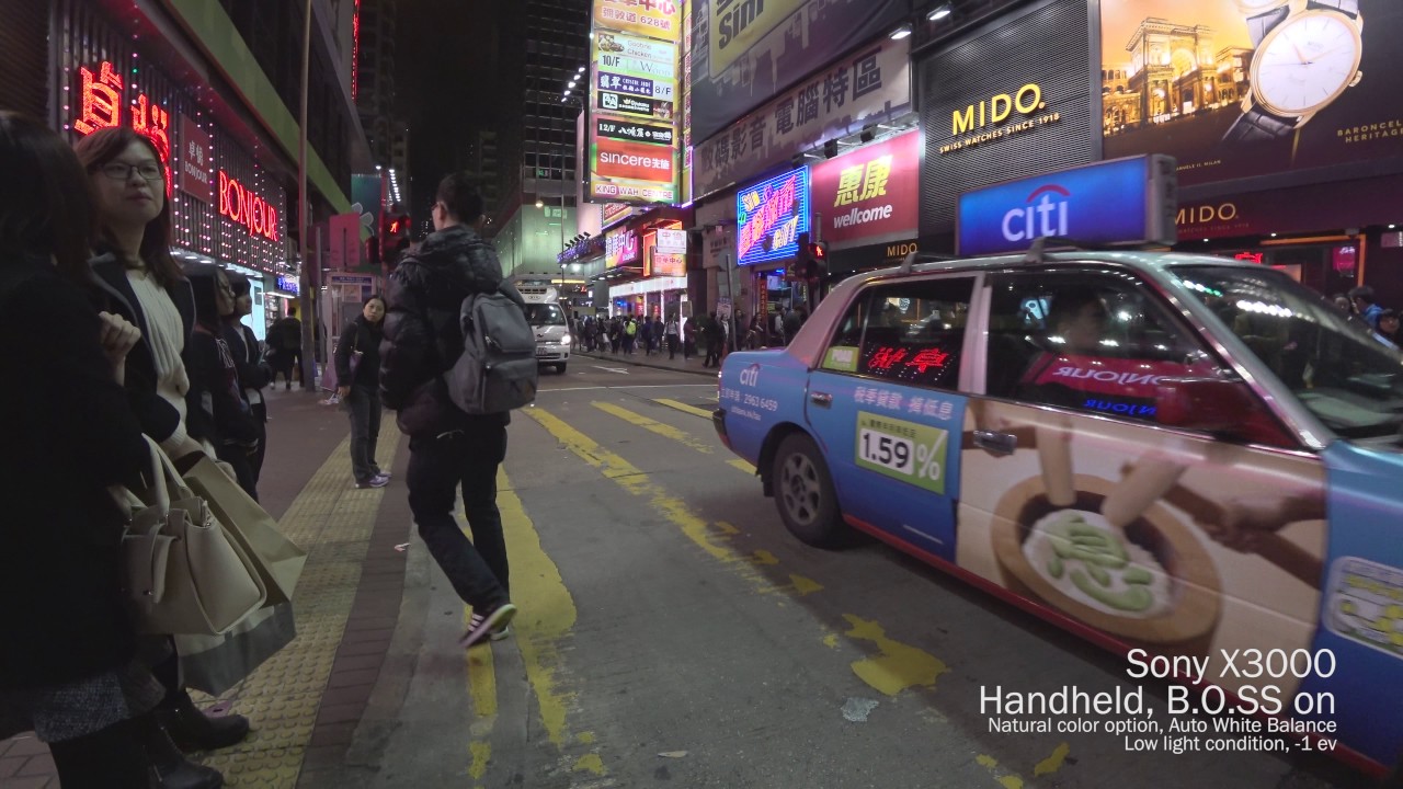 Sony FDR-X3000 low light