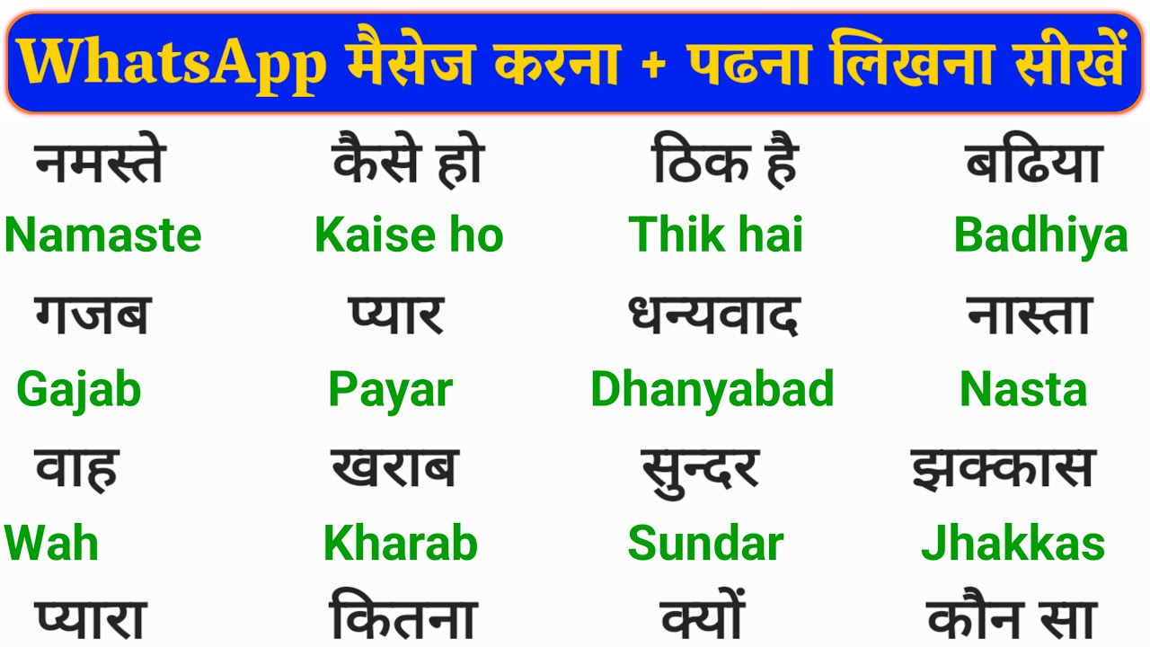 WhatsApp पर English Chat सीखें | English Reading & Writing सीखो | Read & Write English