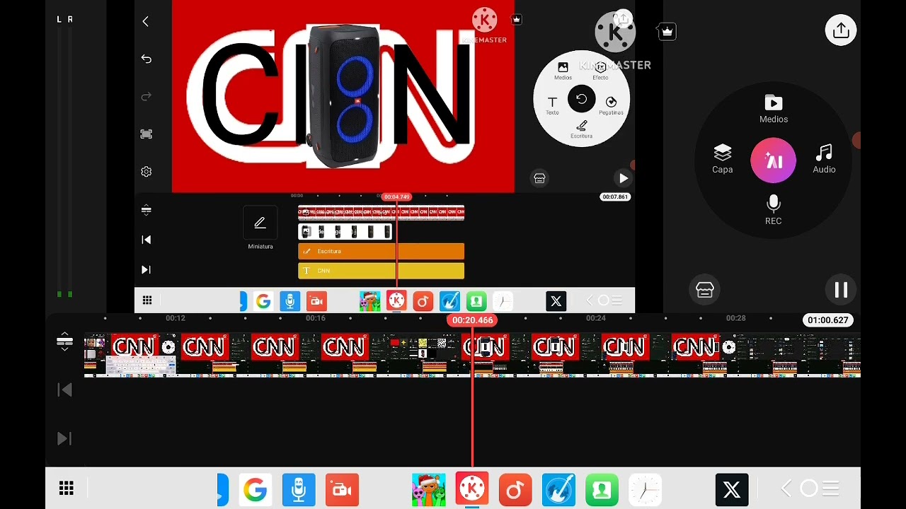 CNN Logo Remake Speedrun Kinemaster 6.6x Speed 