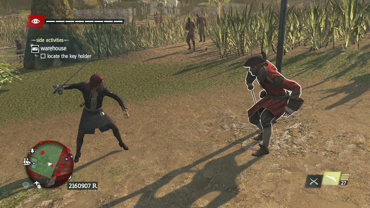 Assassin's Creed 4 One Handed NPC Sword animations