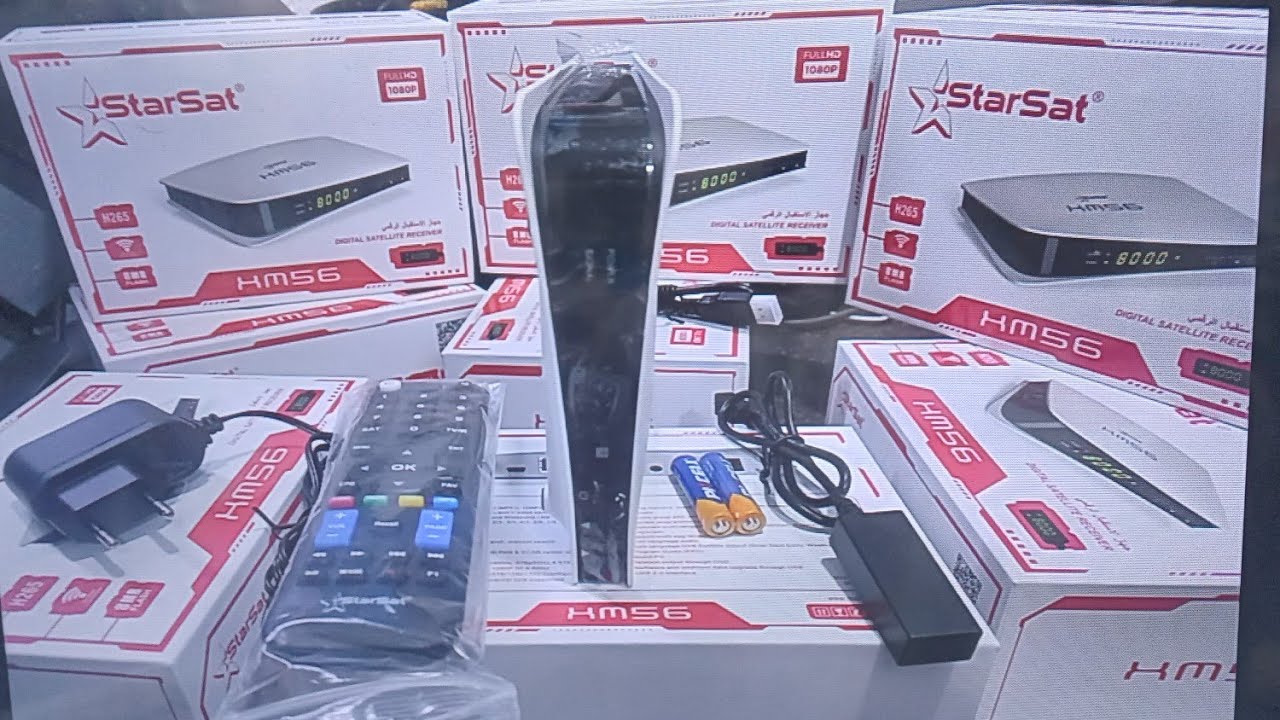 🟠ثمن و مميزات الجهاز الجديد لشركة الستارسات STARSAT XM56  يقبل HEVC + H265 ميلتستريم;VIP 🟠