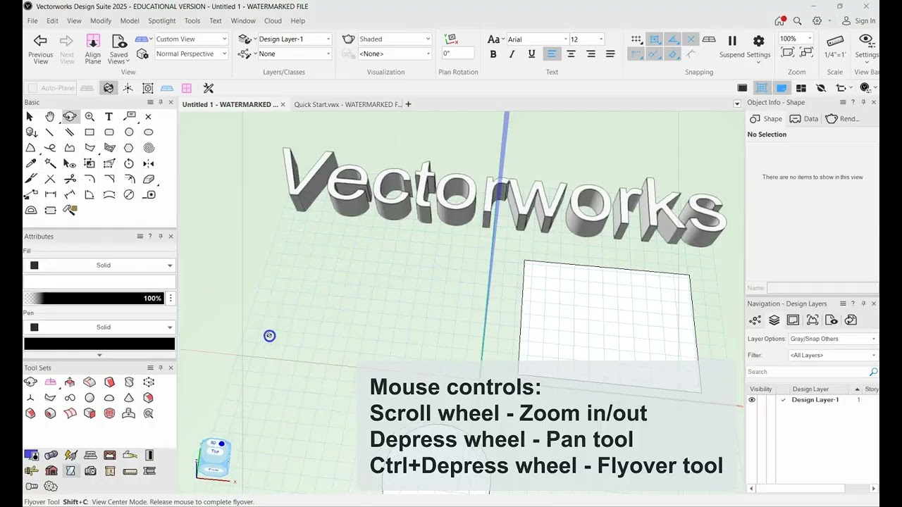0 5 Quick Start Vectorworks 2025