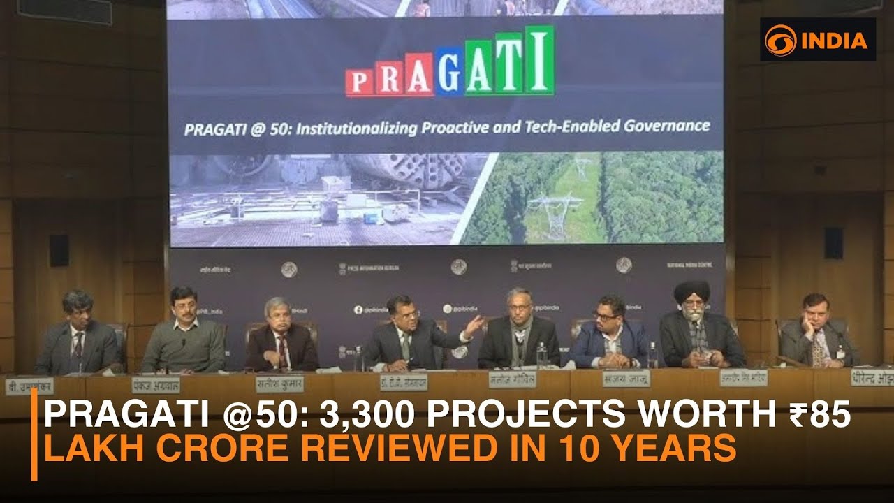 PRAGATI @50: 3,300 Projects Worth ₹85 Lakh Crore Reviewed in 10 Years