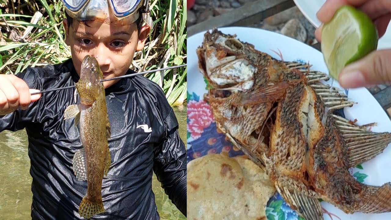Pesca con chinchorro y cocina de mojarras, guabinas y cangrejos de rio/