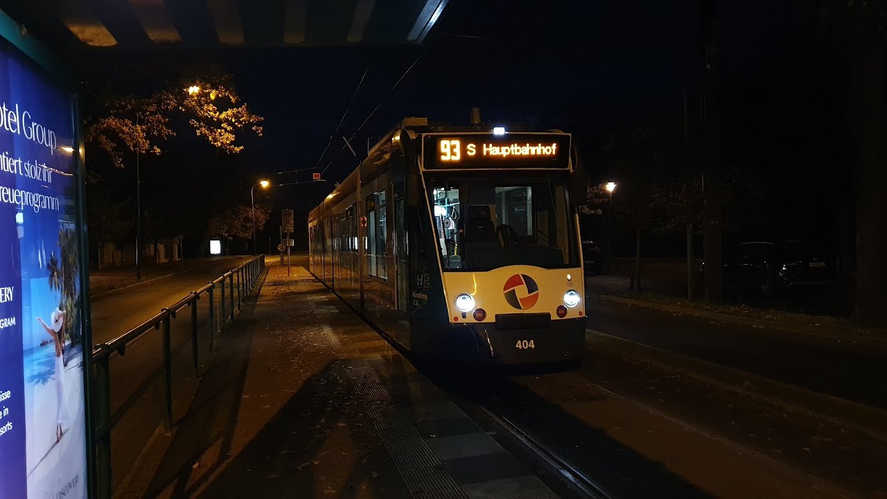 mitfahrt Einsetzer 93 von S-Hauptbahnhof bis Glienicker Brücke in Corbino 404 komplette Linie