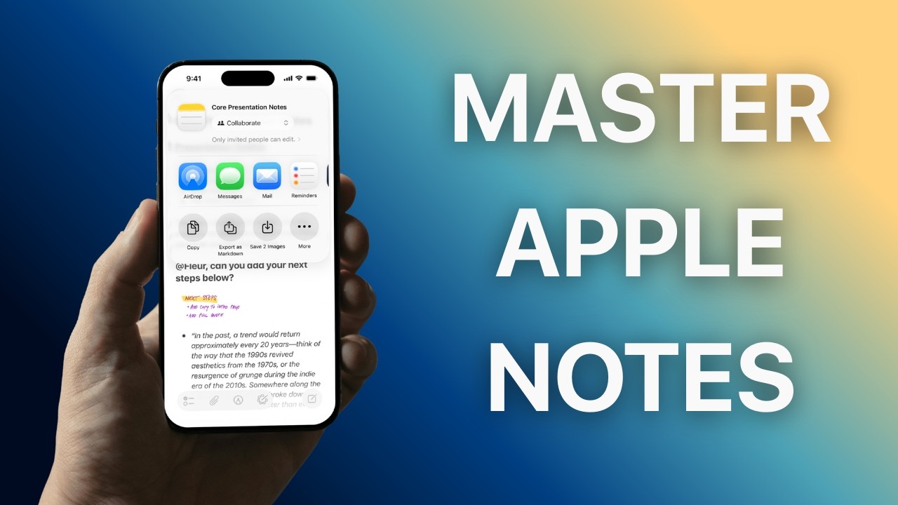 You’re using Apple Notes Wrong
