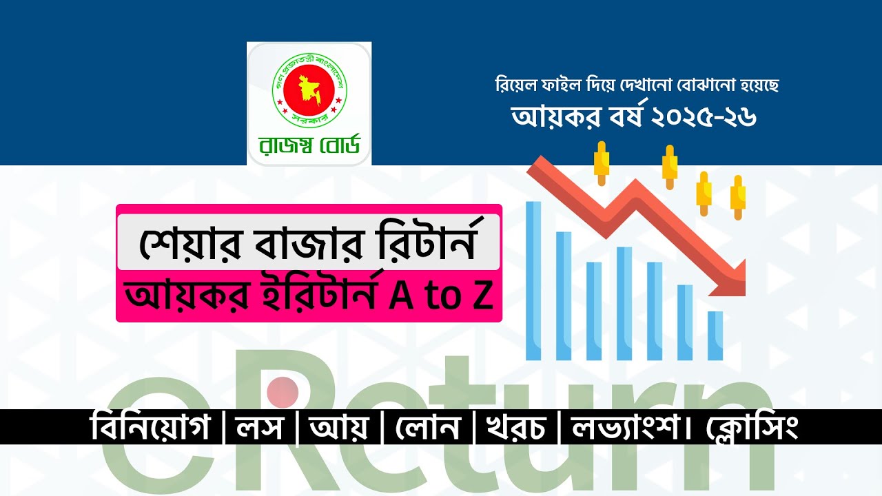 আয়কর রিটার্ন শেয়ার বাজারের A to Z | বাস্তব উদাহরন সহ