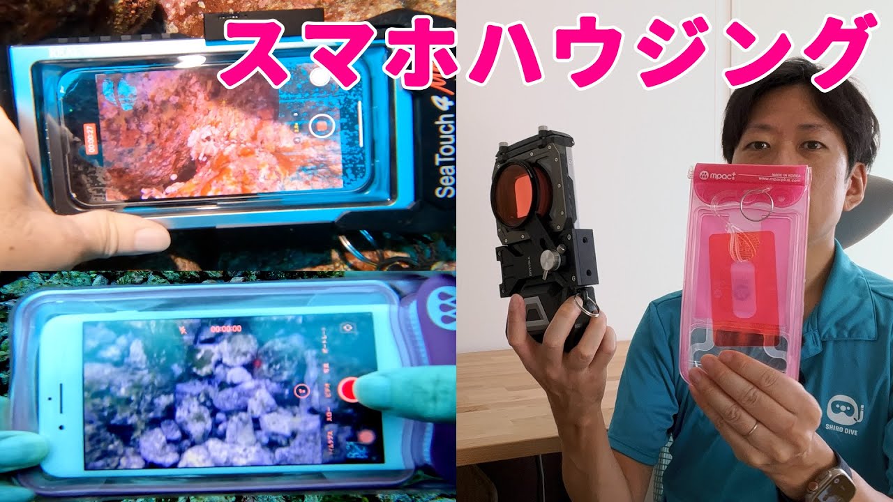 スマホ用水中ハウジング・水中ケース Divevolkとmpac plusをダイビングで使ってみた