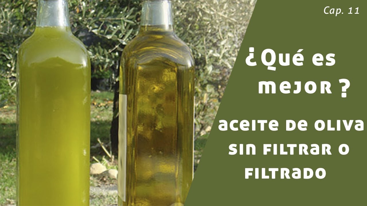 &iquest;Qu&eacute; es mejor? Aceite de oliva filtrado o sin filtrar