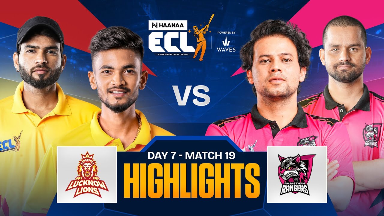 Rolla vs Rolla | Ubaid Khan Blasts 151 Runs vs Zayn's Rangers | Match 19 - Highlights | ECLT10