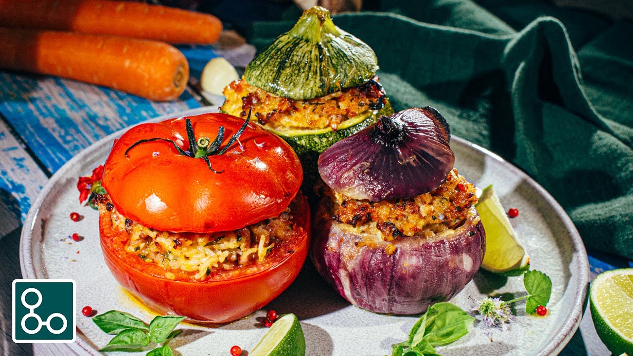 Légumes farcis, les compagnons de l'été ! 🍅🧅🍆 (2 versions, dont 1 végétarienne 🌱) - YouCookCuisine