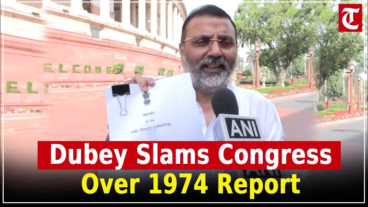 MP Nishikant Dubey challenges Congress and Rahul Gandhi on unimplemented 1974 report recommendations