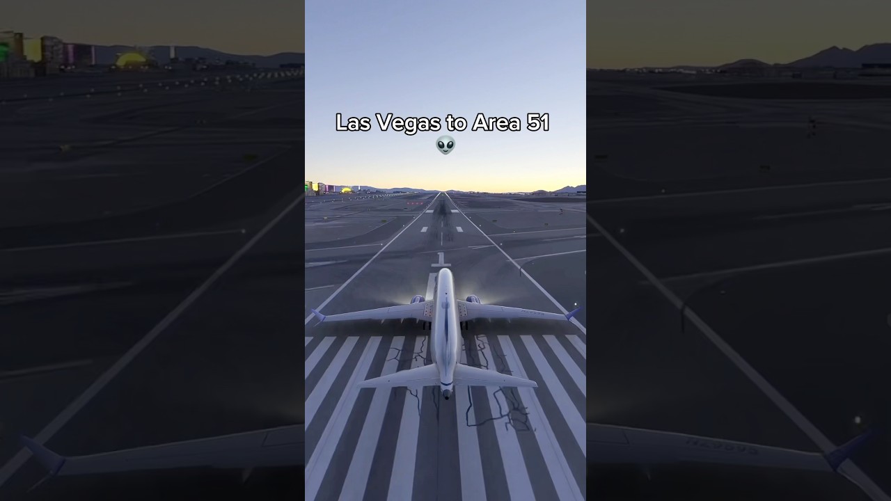 The SHORTEST flight from Vegas to Area 51 👽 #aviation #avgeek #aviationlovers #shorts