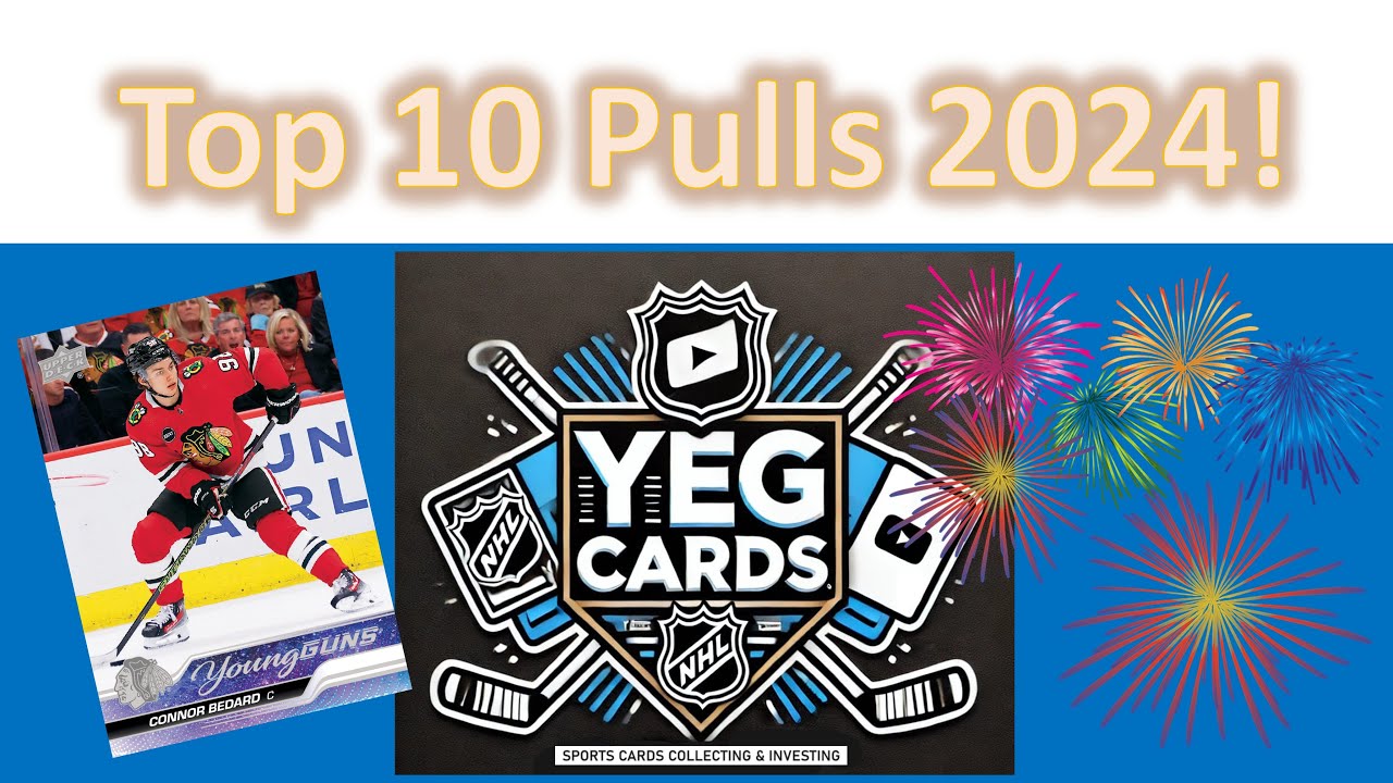 Top 10 Hockey Cards Pulls in 2024 on YEG Cards Channel!