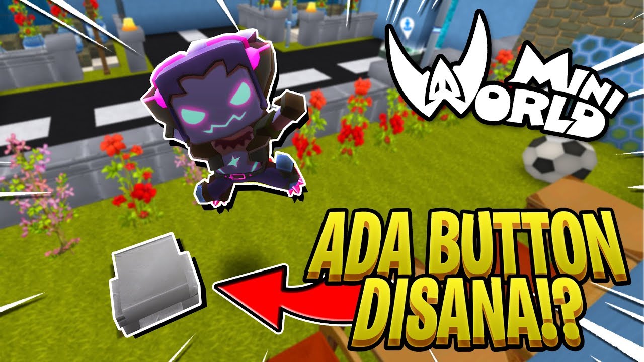 FIND THE BUTTON PENUH DENGAN JEBAKAN ! 😂 - Mini World Block Art [#32]