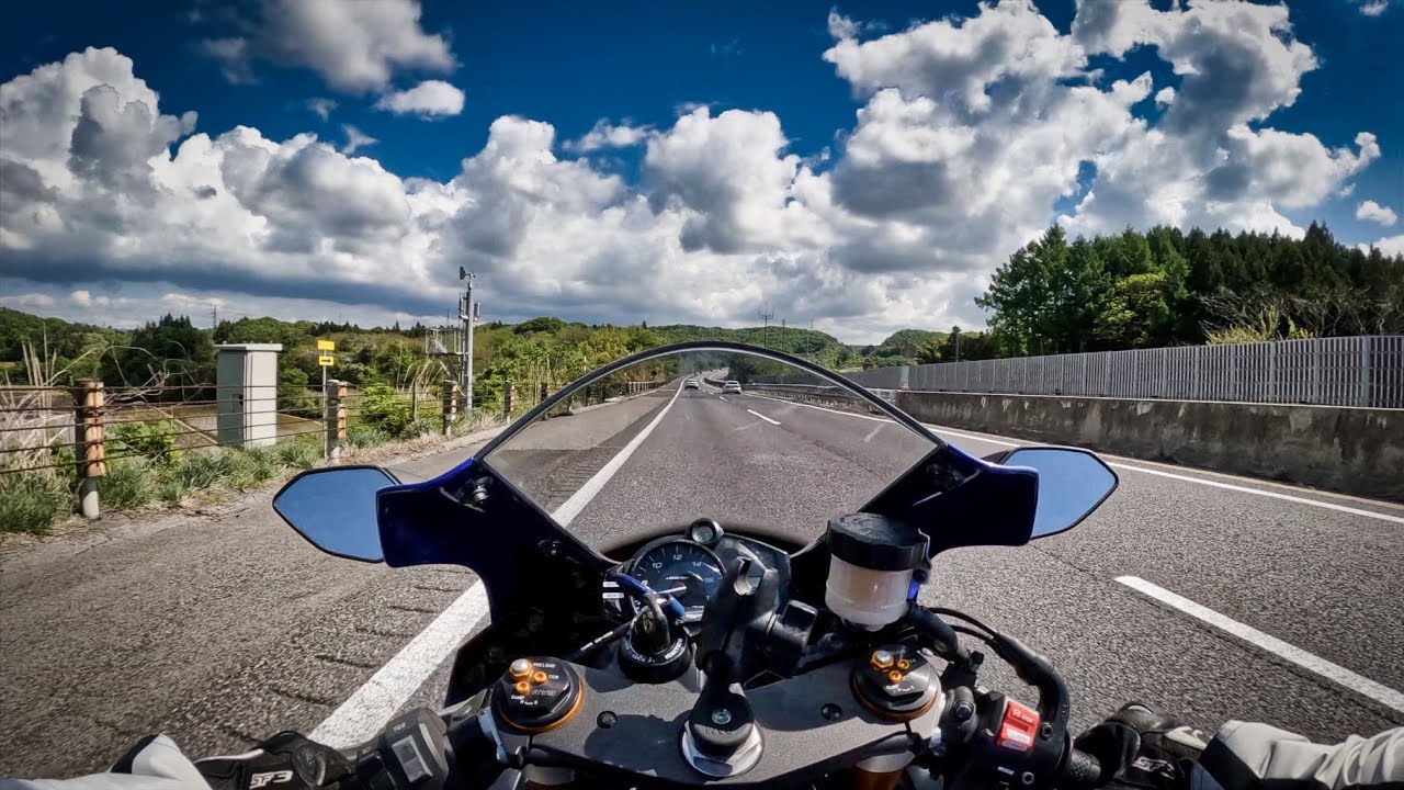 Non-stop 70 minute highway drive  | YAMAHA YZF-R6 |【AKRAPOVIC】