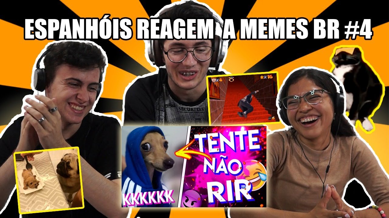ESPANHÓIS REAGEM A MEMES BR #4 | TENTE NÃO RIR / ANIMAIS ENGRAÇADINHOS (Sr Carlinhos)