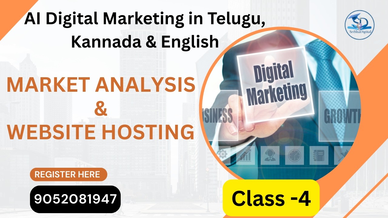 Market Analysis&Website Hosting and Indexing Free Digital Marketing Online Class