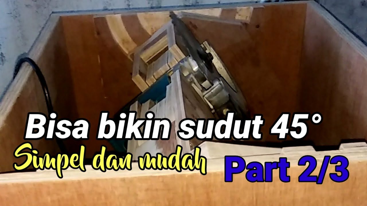 membuat table saw bisa miring. 45 ° angle table saw mechanism part #2