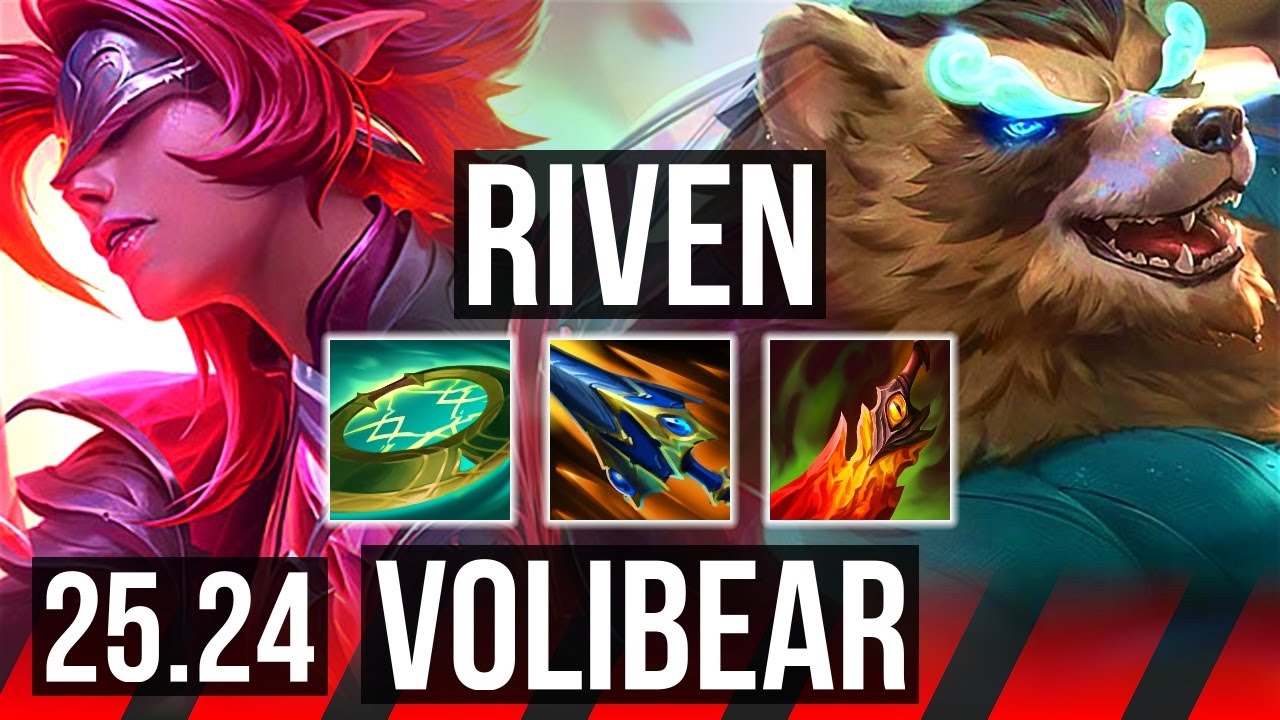 RIVEN vs VOLIBEAR (TOP) | Good KDA: 16/2/7 | EUW Diamond | 25.24