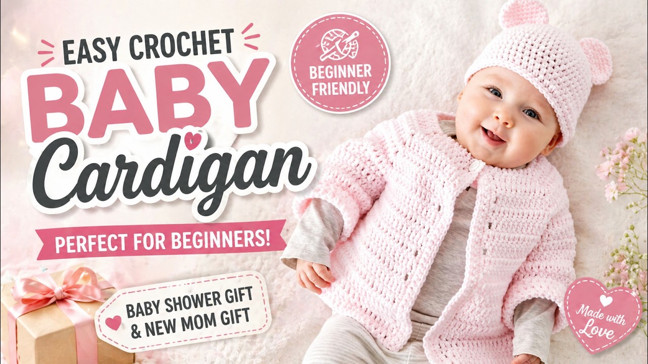 Most Recommended: Crochet Easy Baby Jacket for Beginners