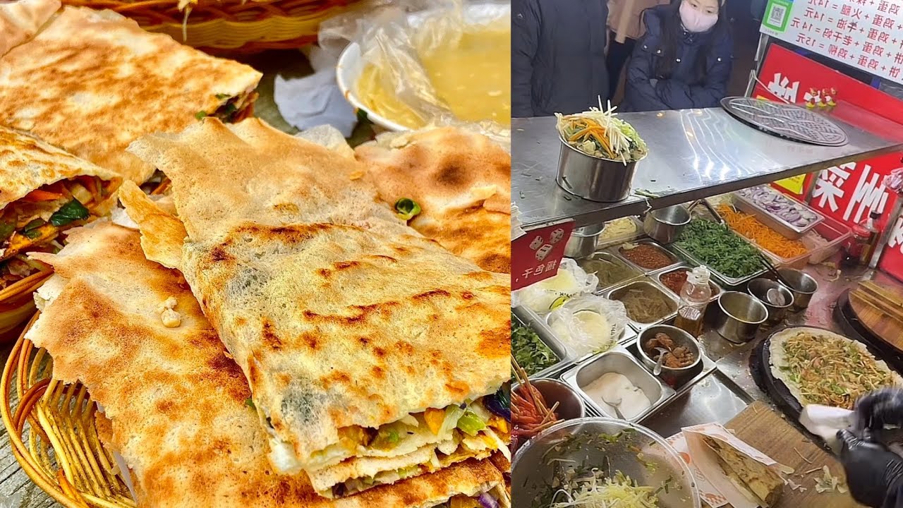 Cooking roasted pancake rolls, sandwich.