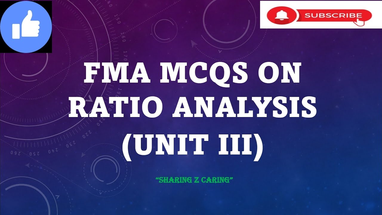 CHSE +2 2nd yr commerce//FMA//MCQs on Ratio Analysis
