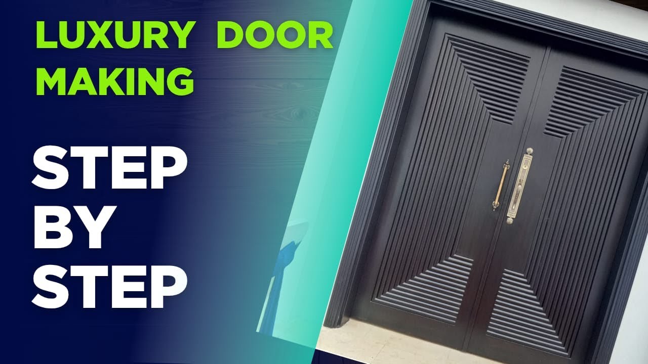 Luxury Double Door Making Process Step by Step | Modern Black Main Entrance Door Design 2026