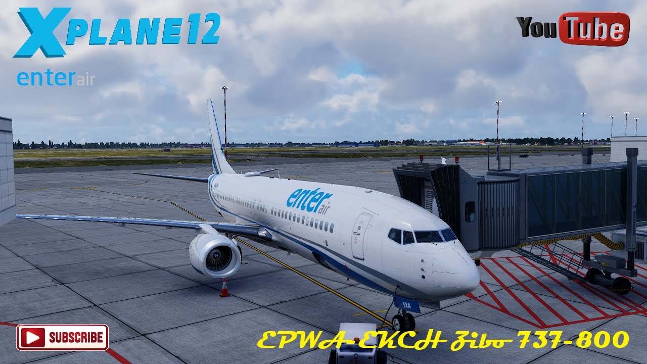 Перелет из Warsaw Chopin Airport (EPWA) в Copenhagen Airport (EKCH) // X-Plane 12 // Zibo 737
