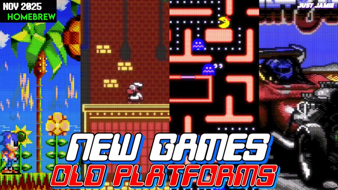 Brand New Retro Platform Games Nov 2025 Q1 (Time Stamps) #homebrewgames #retrogames #retrogaming
