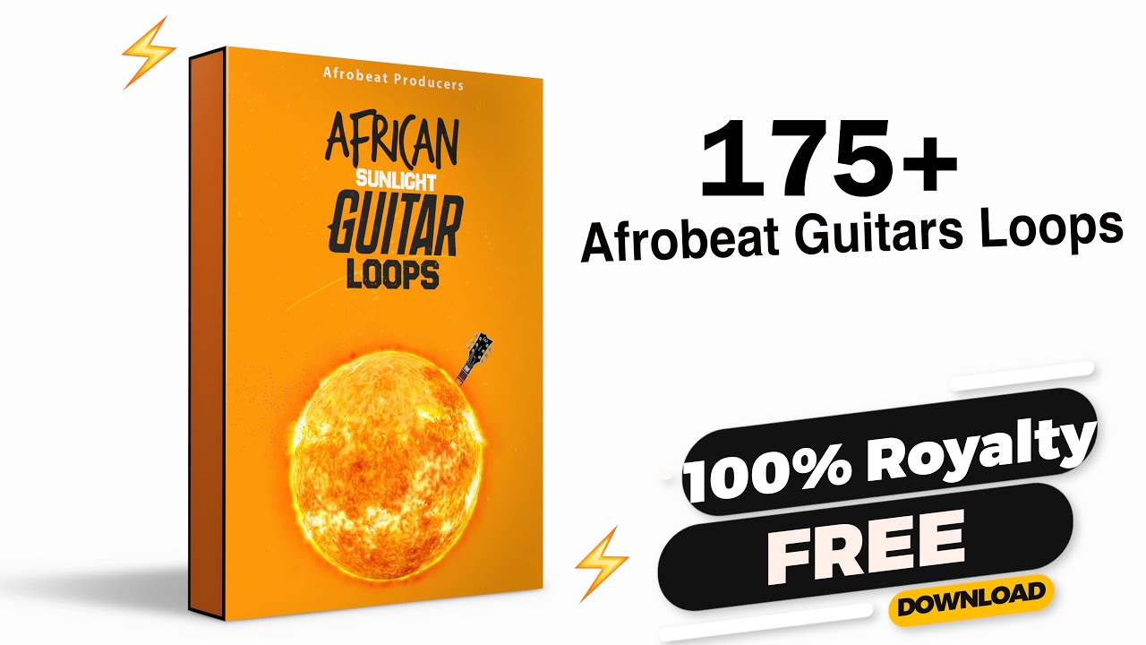 Free Download 150+ African Guitar Loops Rhythms 100% Royalty Free | Afrobeats Guitar Melody Kit Pack