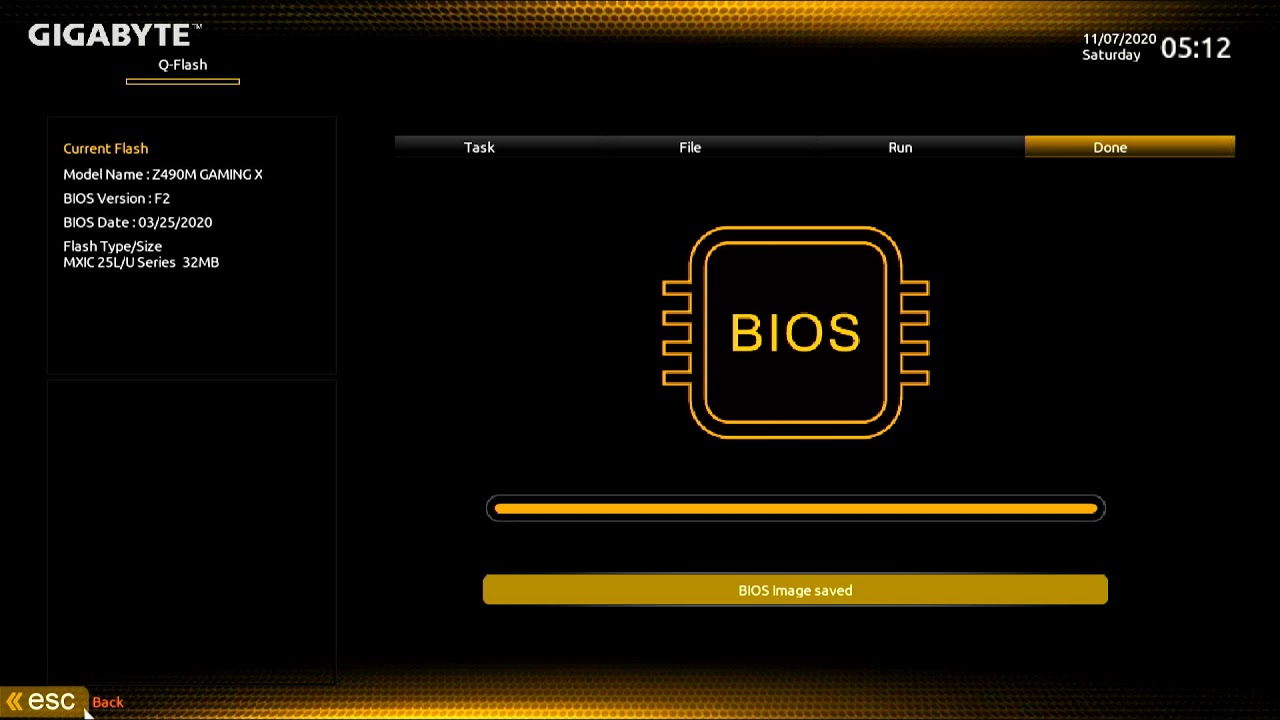 Gigabyte Z490m Gaming X Метод обновления BIOS 1, пошаговое руководство, matx
