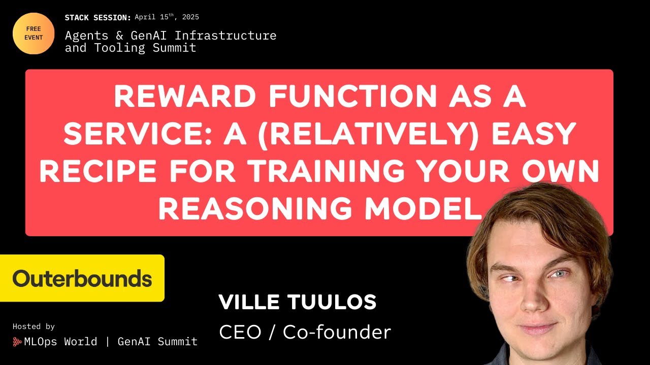 Reward Function As A Service: A (Relatively) Easy Recipe for Training Your Own Reasoning Model
