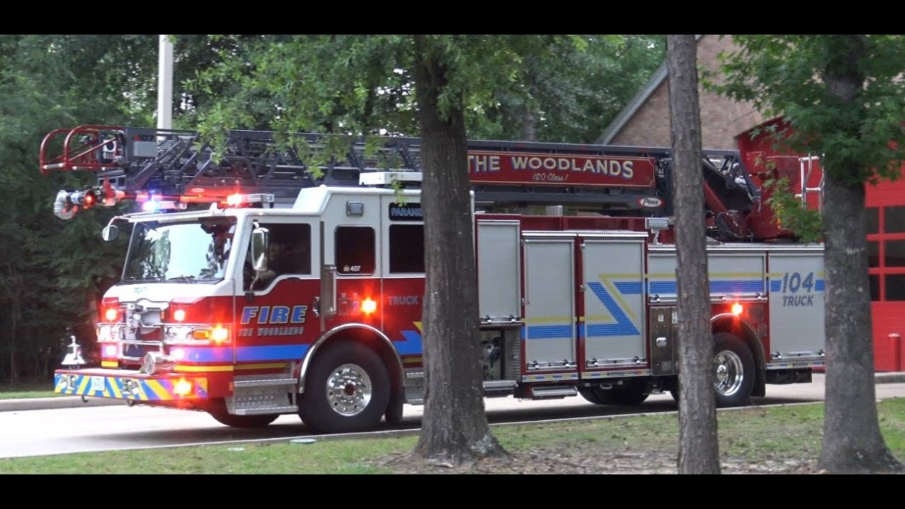 Truck 104 Responds to Chest Pain [The Woodlands Fire Department]