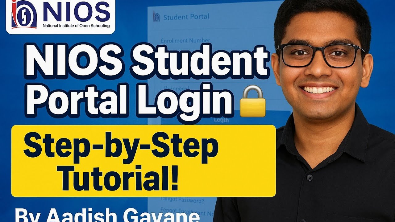 HOW TO LOGIN IN YOUR NIOS STUDENT PORTAL AFTER ADMISSION REGISTRATION | AADISH GAVANE A NIOS STUDENT